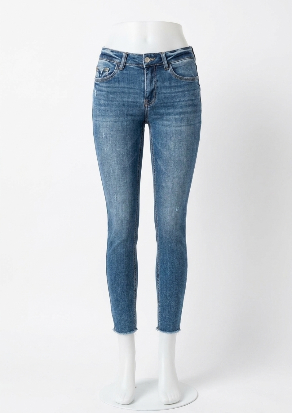 NEW VERVET BY FLYING MONKEY colson mid rise skinny jeans in medium